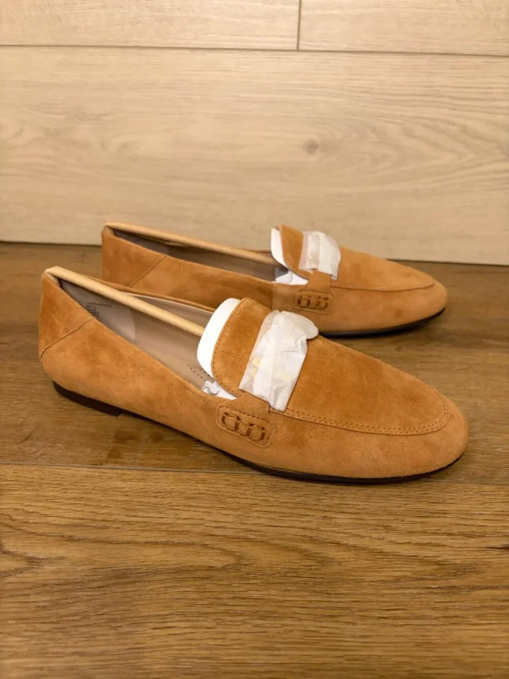 Giani Bernini Women's Beckhamm Suede Tailored Loafers Brown Size 7.5M